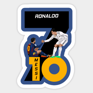 Cristiano Ronaldo and Lionel Messi Sticker